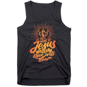 At The Name Of Jesus Every Knee Will Bow Tank Top