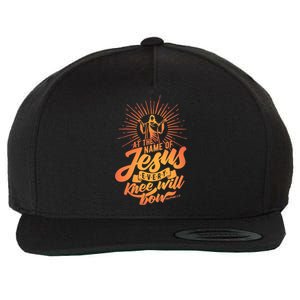 At The Name Of Jesus Every Knee Will Bow Wool Snapback Cap