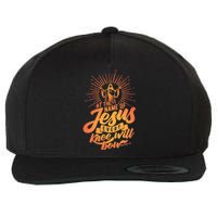 At The Name Of Jesus Every Knee Will Bow Wool Snapback Cap