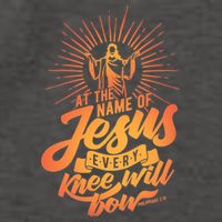 At The Name Of Jesus Every Knee Will Bow Vector Backpack
