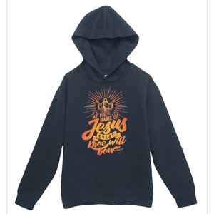 At The Name Of Jesus Every Knee Will Bow Urban Pullover Hoodie