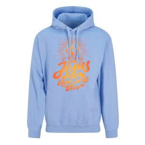 At The Name Of Jesus Every Knee Will Bow Unisex Surf Hoodie