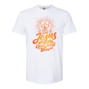 At The Name Of Jesus Every Knee Will Bow Softstyle CVC T-Shirt