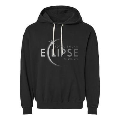 America Totality 04 08 24 Total Solar Eclipse 2024 Garment-Dyed Fleece Hoodie