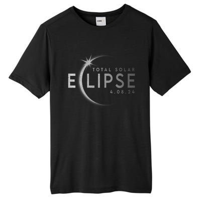 America Totality 04 08 24 Total Solar Eclipse 2024 Tall Fusion ChromaSoft Performance T-Shirt