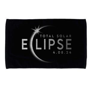 America Totality 04 08 24 Total Solar Eclipse 2024 Microfiber Hand Towel