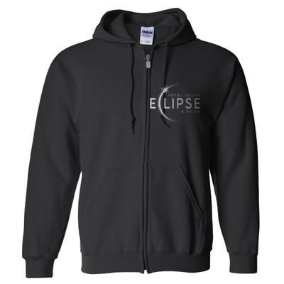 America Totality 04 08 24 Total Solar Eclipse 2024 Full Zip Hoodie