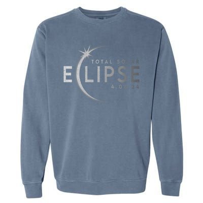 America Totality 04 08 24 Total Solar Eclipse 2024 Garment-Dyed Sweatshirt