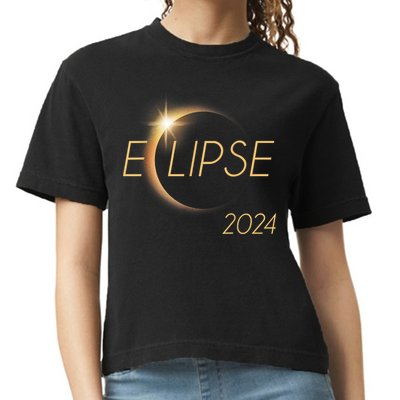 America Totality 04 08 24 Total Solar Eclipse 2024 Comfort Colors Boxy T-Shirt