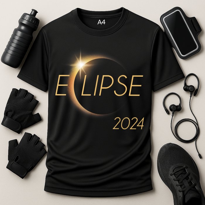 America Totality 04 08 24 Total Solar Eclipse 2024 Cooling Performance Crew T-Shirt