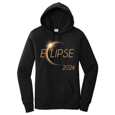 America Totality 04 08 24 Total Solar Eclipse 2024 Women's Pullover Hoodie