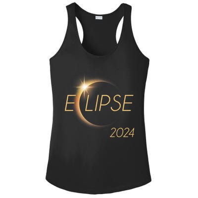 America Totality 04 08 24 Total Solar Eclipse 2024 Ladies PosiCharge Competitor Racerback Tank