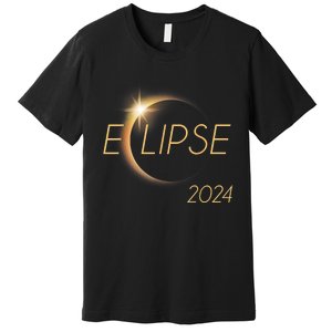 America Totality 04 08 24 Total Solar Eclipse 2024 Premium T-Shirt