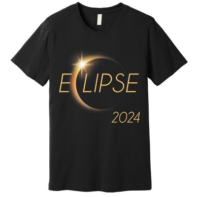 America Totality 04 08 24 Total Solar Eclipse 2024 Premium T-Shirt