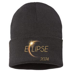 America Totality 04 08 24 Total Solar Eclipse 2024 Sustainable Knit Beanie