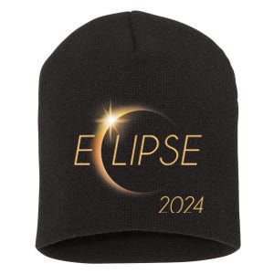 America Totality 04 08 24 Total Solar Eclipse 2024 Short Acrylic Beanie