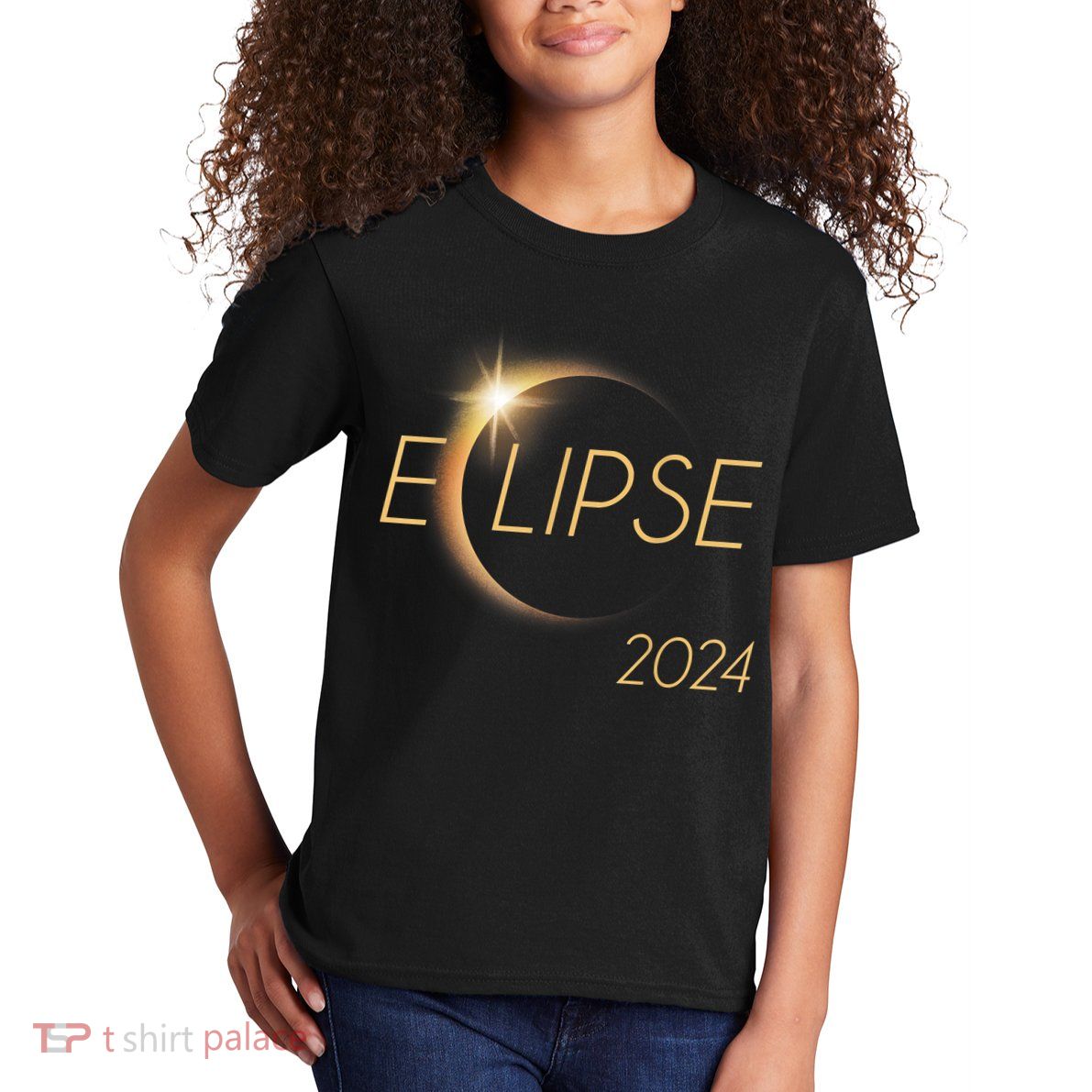 America Totality 04 08 24 Total Solar Eclipse 2024 Kids T-Shirt