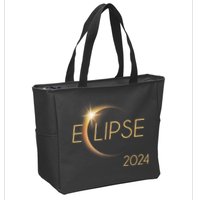 America Totality 04 08 24 Total Solar Eclipse 2024 Zip Tote Bag