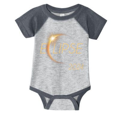 America Totality 04 08 24 Total Solar Eclipse 2024 Infant Baby Jersey Bodysuit