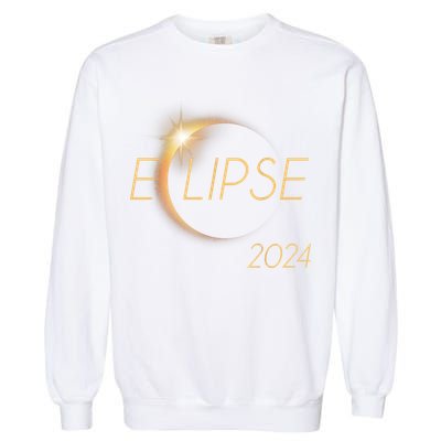 America Totality 04 08 24 Total Solar Eclipse 2024 Garment-Dyed Sweatshirt