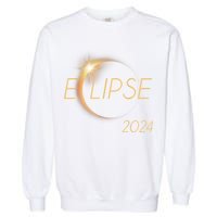 America Totality 04 08 24 Total Solar Eclipse 2024 Garment-Dyed Sweatshirt