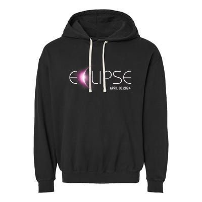 America Totality 04 08 24 Total Solar Eclipse 2024 Trendy Garment-Dyed Fleece Hoodie