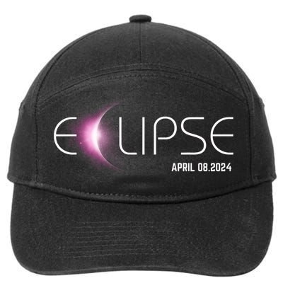 America Totality 04 08 24 Total Solar Eclipse 2024 Trendy 7-Panel Snapback Hat