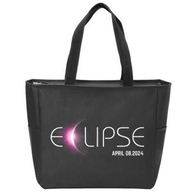 America Totality 04 08 24 Total Solar Eclipse 2024 Trendy Zip Tote Bag