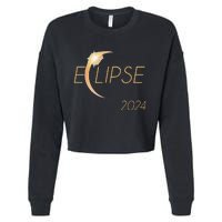 America Totality 04 08 24 Total Solar Eclipse 2024 Cropped Pullover Crew