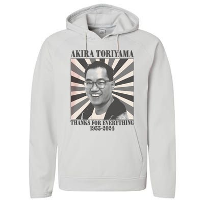 Akira Toriyama 1955 To 2024 Performance Fleece Hoodie