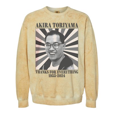 Akira Toriyama 1955 To 2024 Colorblast Crewneck Sweatshirt