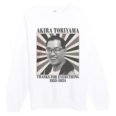 Akira Toriyama 1955 To 2024 Premium Crewneck Sweatshirt