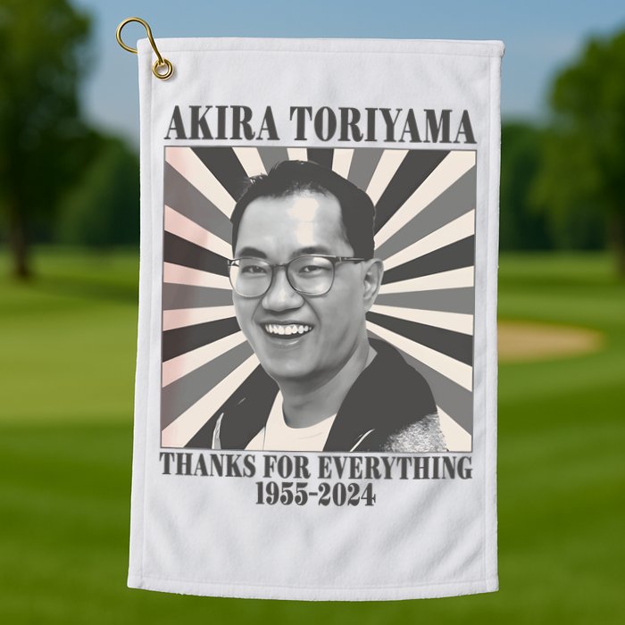 Akira Toriyama 1955 To 2024 Golf Towel