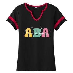 Aba Therapy 2 Sided All Behavior Is A Form Of Communication Ladies Halftime Notch Neck Tee