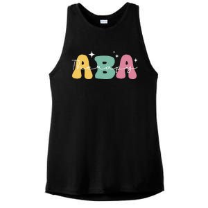 Aba Therapy 2 Sided All Behavior Is A Form Of Communication Ladies PosiCharge Tri-Blend Wicking Tank