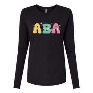 Aba Therapy 2 Sided All Behavior Is A Form Of Communication Womens Cotton Relaxed Long Sleeve T-Shirt