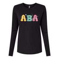 Aba Therapy 2 Sided All Behavior Is A Form Of Communication Womens Cotton Relaxed Long Sleeve T-Shirt