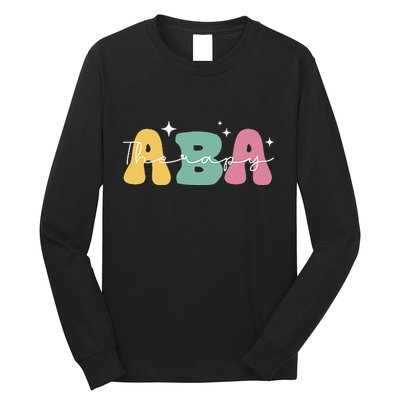 Aba Therapy 2 Sided All Behavior Is A Form Of Communication Long Sleeve Shirt