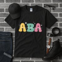 Aba Therapy 2 Sided All Behavior Is A Form Of Communication Tall T-Shirt