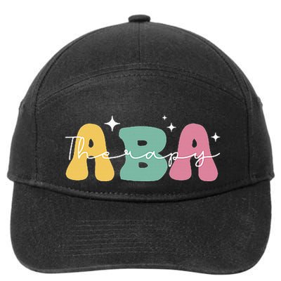 Aba Therapy 2 Sided All Behavior Is A Form Of Communication 7-Panel Snapback Hat