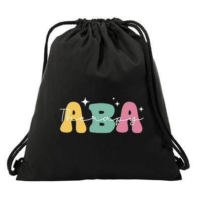 Aba Therapy 2 Sided All Behavior Is A Form Of Communication Drawstring Bag
