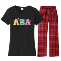 Aba Therapy 2 Sided All Behavior Is A Form Of Communication Women's Flannel Pajama Set