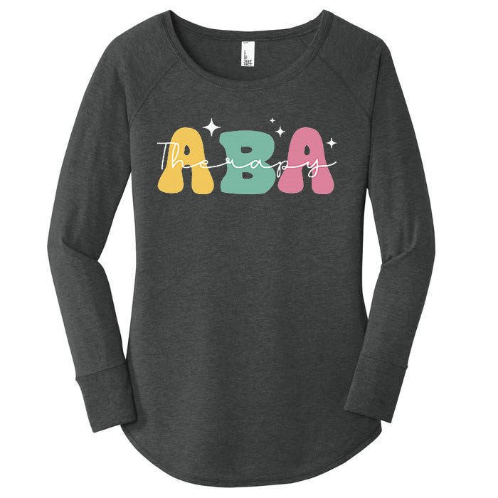 Aba Therapy 2 Sided All Behavior Is A Form Of Communication Women's Perfect Tri Tunic Long Sleeve Shirt