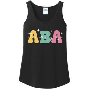 Aba Therapy 2 Sided All Behavior Is A Form Of Communication Ladies Essential Tank