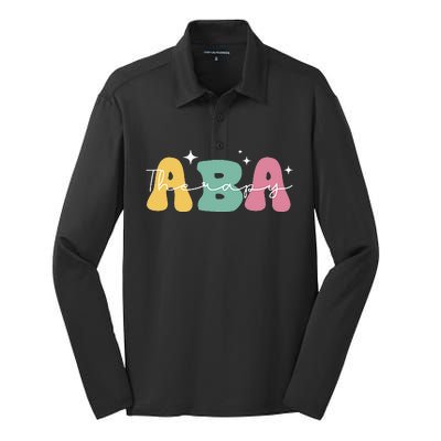 Aba Therapy 2 Sided All Behavior Is A Form Of Communication Silk Touch Performance Long Sleeve Polo