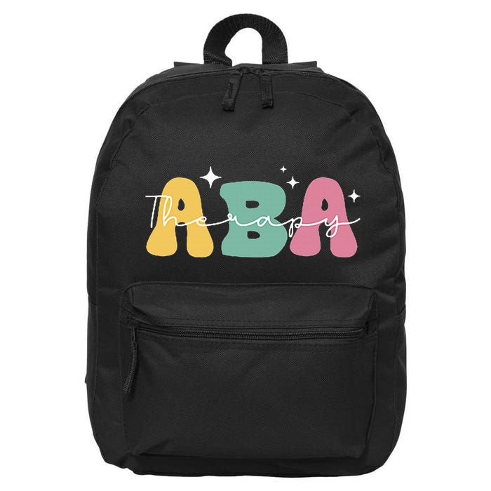Aba Therapy 2 Sided All Behavior Is A Form Of Communication 16 in Basic Backpack