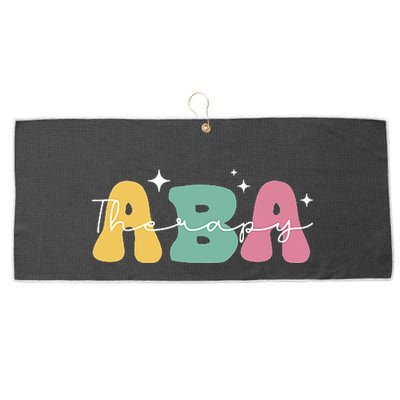 Aba Therapy 2 Sided All Behavior Is A Form Of Communication Large Microfiber Waffle Golf Towel