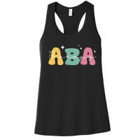 Aba Therapy 2 Sided All Behavior Is A Form Of Communication Women's Racerback Tank