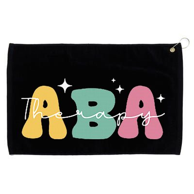 Aba Therapy 2 Sided All Behavior Is A Form Of Communication Grommeted Golf Towel