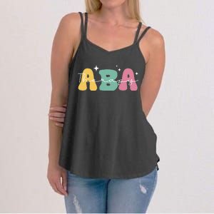 Aba Therapy 2 Sided All Behavior Is A Form Of Communication Women's Strappy Tank